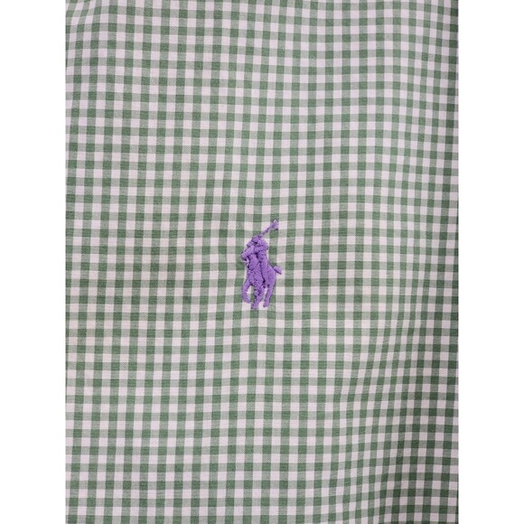 CLD Men's Medium Ralph Lauren Custom Fit Check Spring‎ Dress Shirt Button Down - Picture 2 of 8
